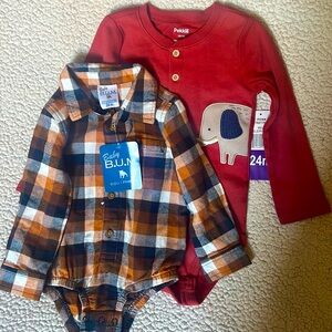 Long sleeve onesies. 24 months.